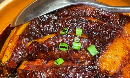 braised pork with preserved vegetables